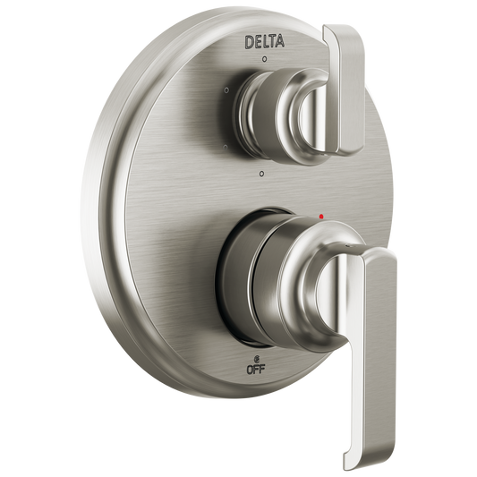 Delta Tetra Lumicoat Stainless 3.38-Inches Universal Bathtub/Shower Diverter 0.5-Inches -ID