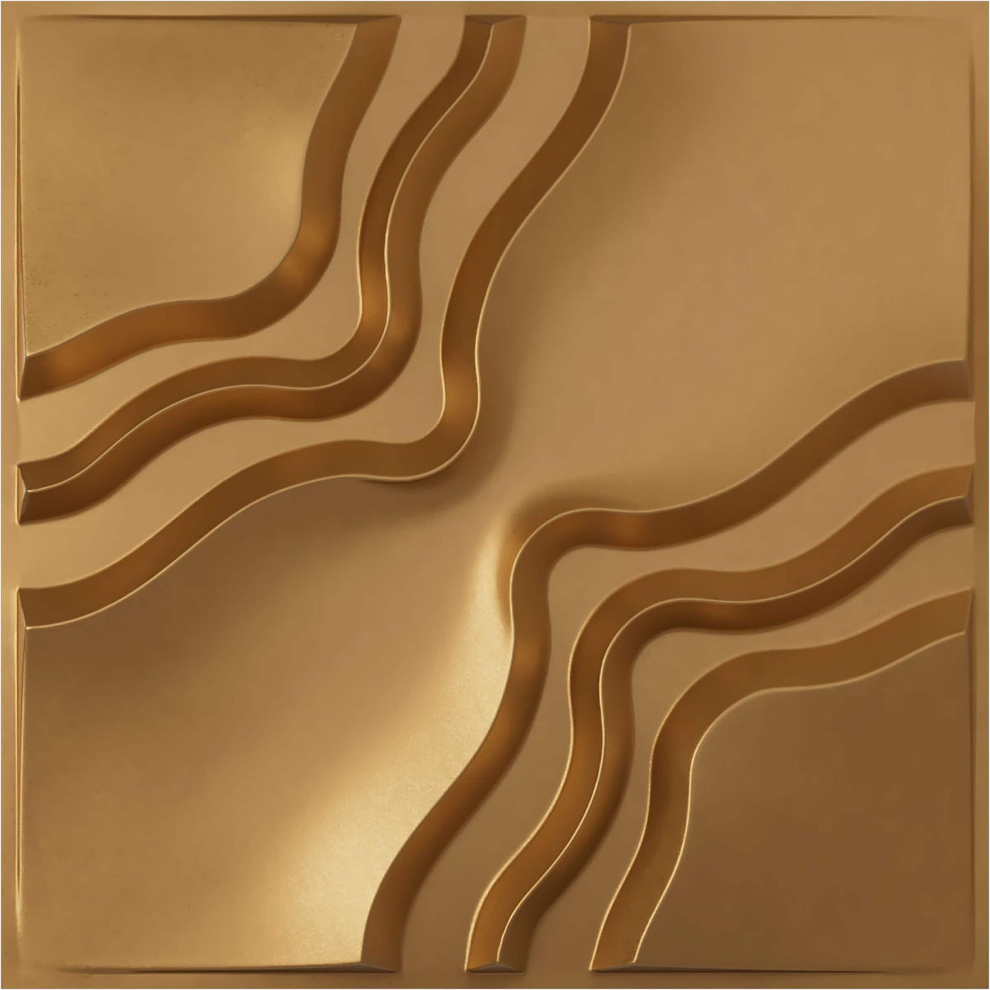 Ekena Millwork 19-5/8-in x 19-5/8-in Embossed Paintable/Stainable Gold PVC Wall Panel ( 12 -Pack, Covers 32.04-sq ft )
