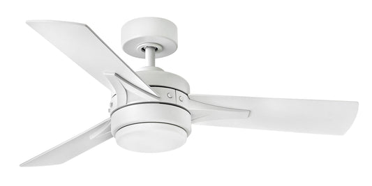 Hinkley Ventus 44-in Matte White Integrated LED Indoor Smart Propeller Ceiling Fan with Light and Remote (3-Blade) 902844FMW-LIA