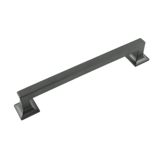 Hickory Hardware Studio 7-9/16-in (192Mm) Center to Center Matte Black Rectangular Handle Drawer Pulls (5-Pack) P3019-MB-5B