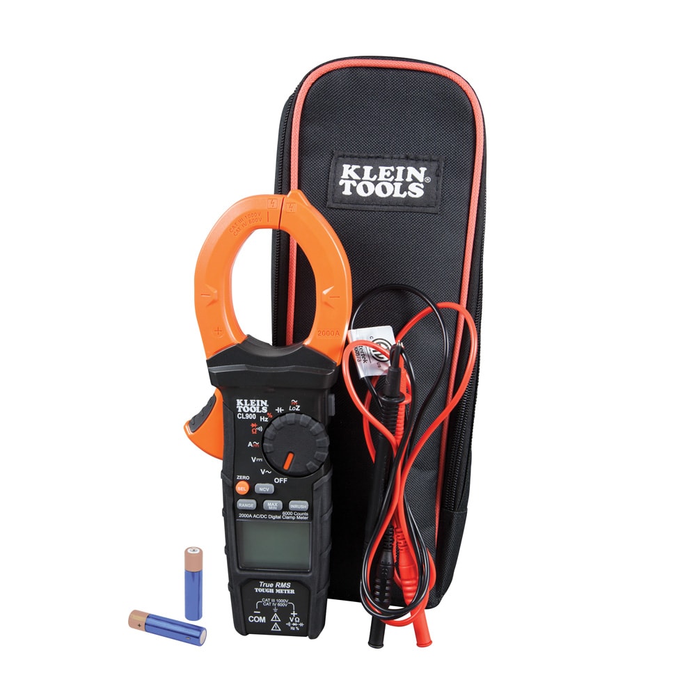 Klein Tools Low Impedance (LoZ) Lcd Display Clamp Meter Multimeter 2000 Amp 1000-Volt CL900