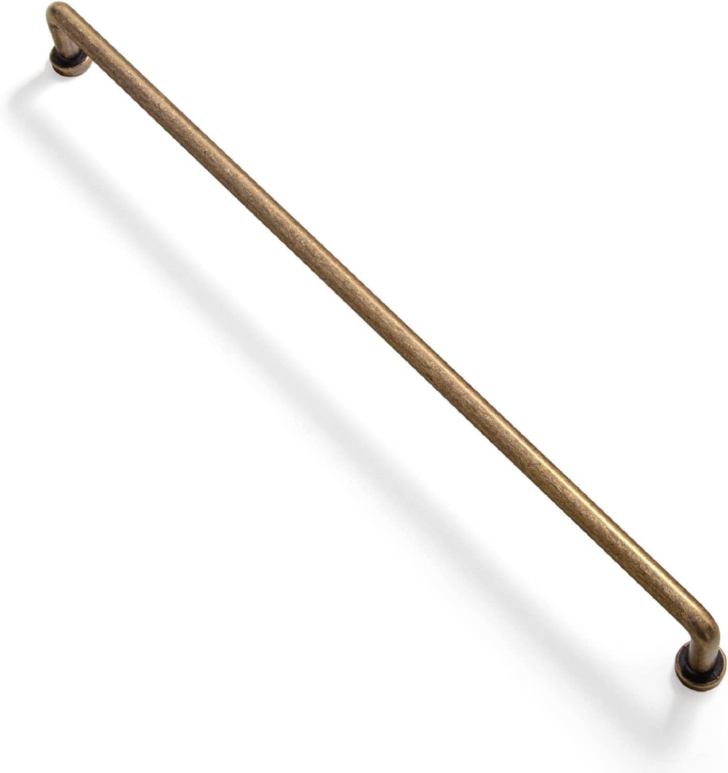 Miaokesen 12-5/8-in (320Mm) Center to Center Antique Brass Cylindrical Handle Drawer Pulls (6-Pack) 1827GT-320