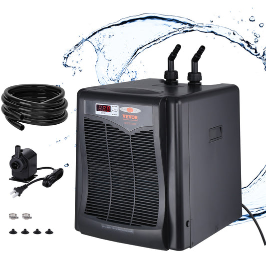 VEVOR 1/3-HP Hydroponic Water Chiller 1-Speed Indoor/Outdoor Portable Evaporative Cooler (Motor Included) HWQLQQJR033HPZNB6V1