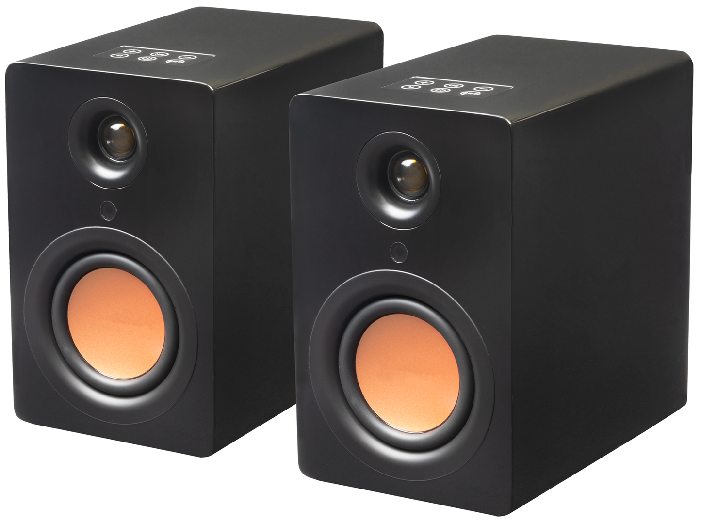 Mitchell Acoustics 5.9-in 100-Watt Set of 2 Bluetooth Compatibility Indoor Bookshelf Speaker USTREAMONEBK