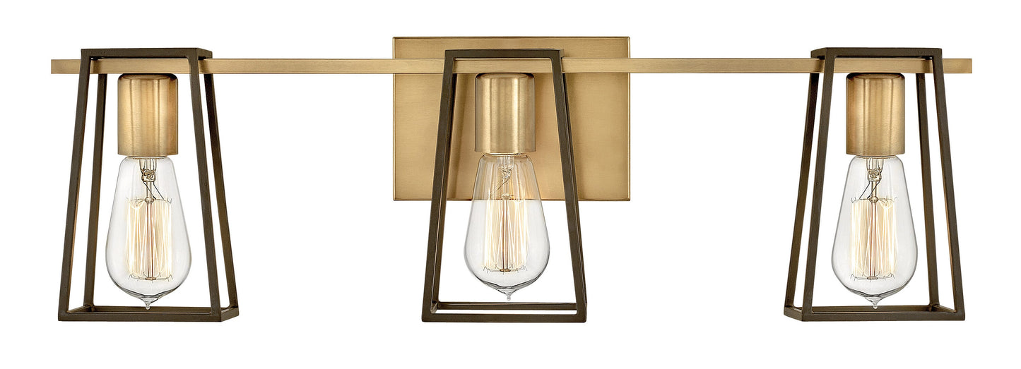 Hinkley Filmore 24-in 3 -Light Antique Gold Transitional Vanity light 5663103