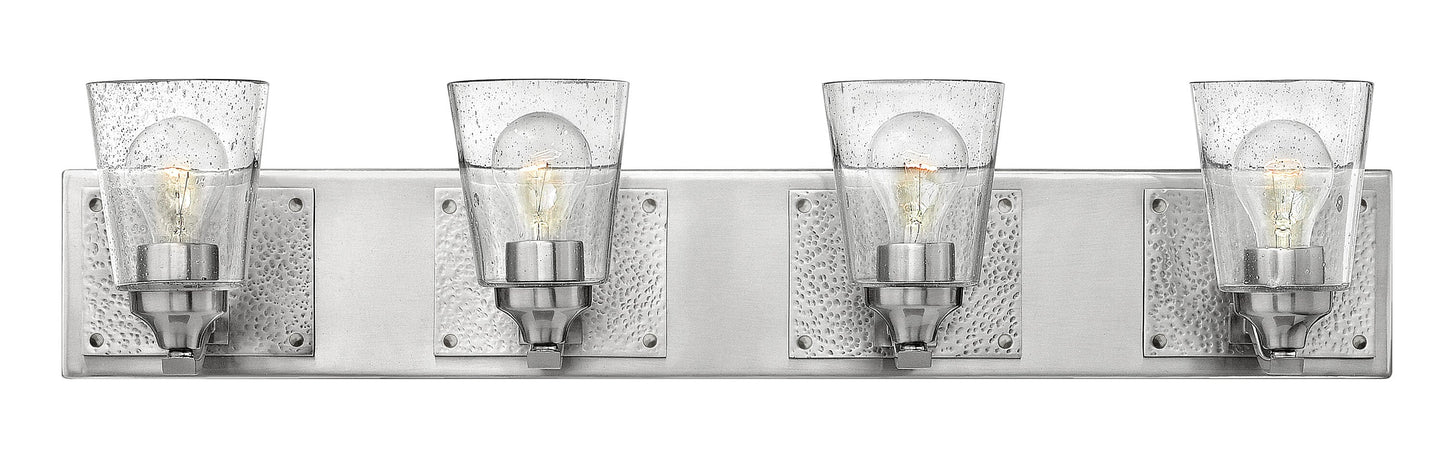 Hinkley Jackson 32.75-in 4 -Light Brushed Nickel Rustic Vanity light 5662907