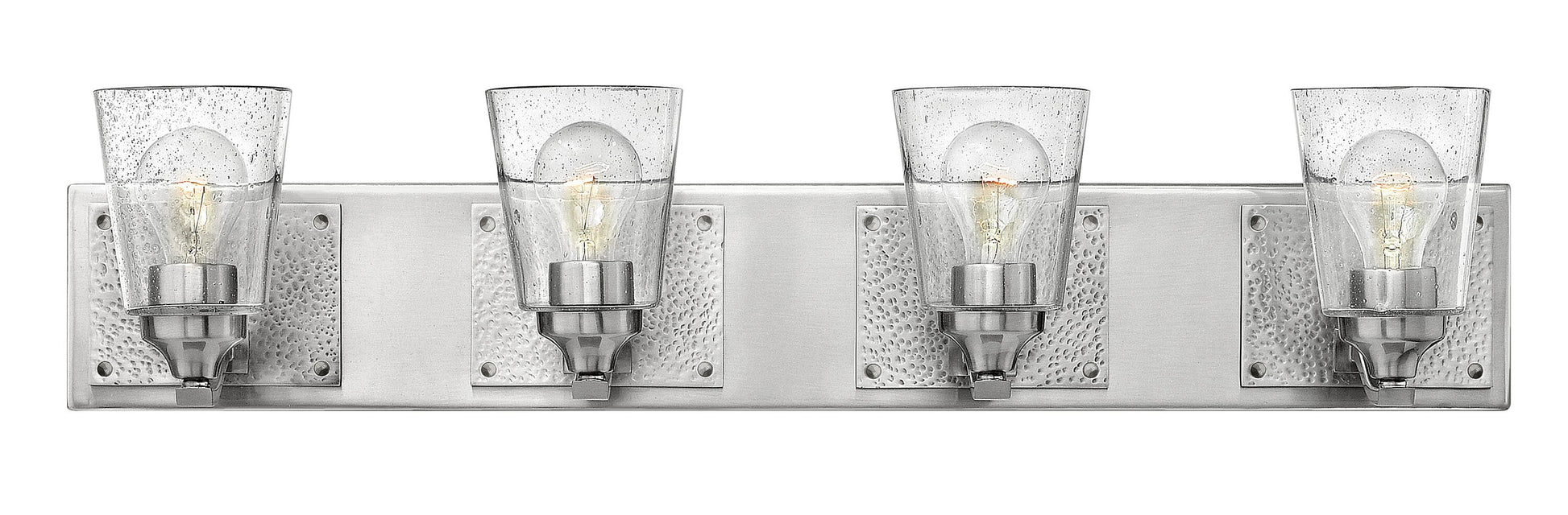 Hinkley Jackson 32.75-in 4 -Light Brushed Nickel Rustic Vanity light 5662907