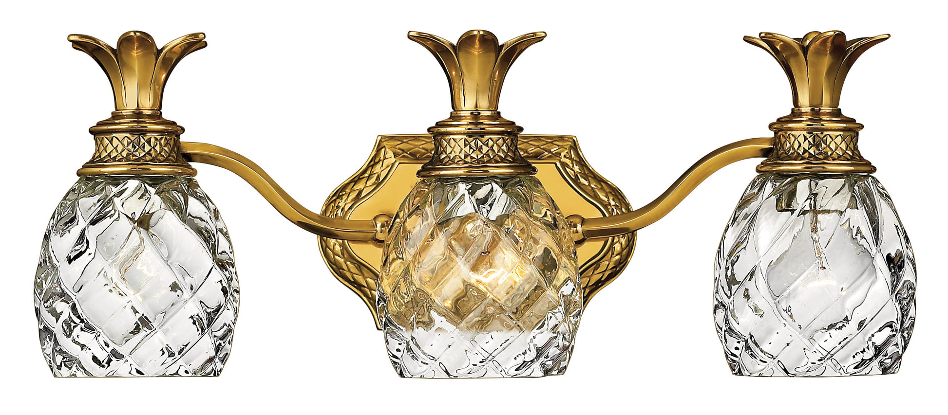 Hinkley Plantation 21-in 3 -Light Antique Brass Traditional Vanity light 5663233