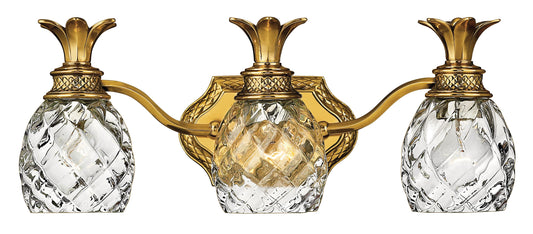 Hinkley Plantation 21-in 3 -Light Antique Brass Traditional Vanity light 5663233