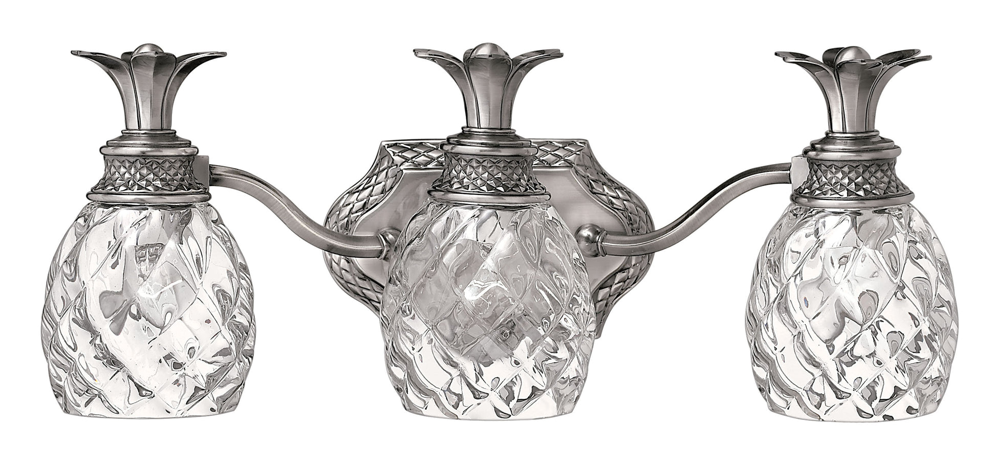 Hinkley Plantation 21-in 3 -Light Antique Nickel Traditional Vanity light 5662951