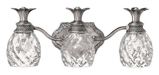 Hinkley Plantation 21-in 3 -Light Antique Nickel Traditional Vanity light 5662951