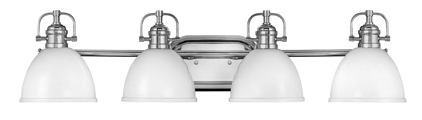 Hinkley Rowan 33-in 4 -Light Gloss Chrome Coastal Vanity light