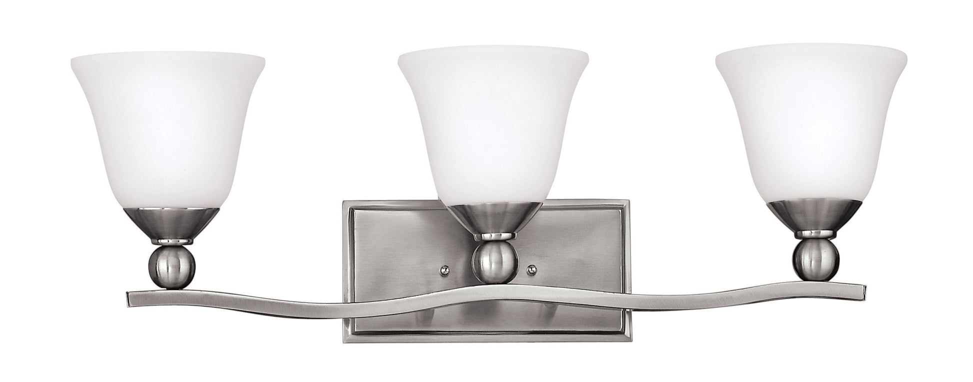 Hinkley Bolla 26-in 3 -Light Brushed Nickel Transitional Vanity light 5663179