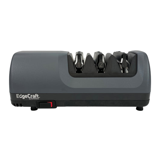 Chef'sChoice Edgecraft Model E1520 Angleselect Professional Electric Knife Sharpener, 3-stage 15 or 20-degree Trizor, In Gray (she152gy11) SHE152GY11