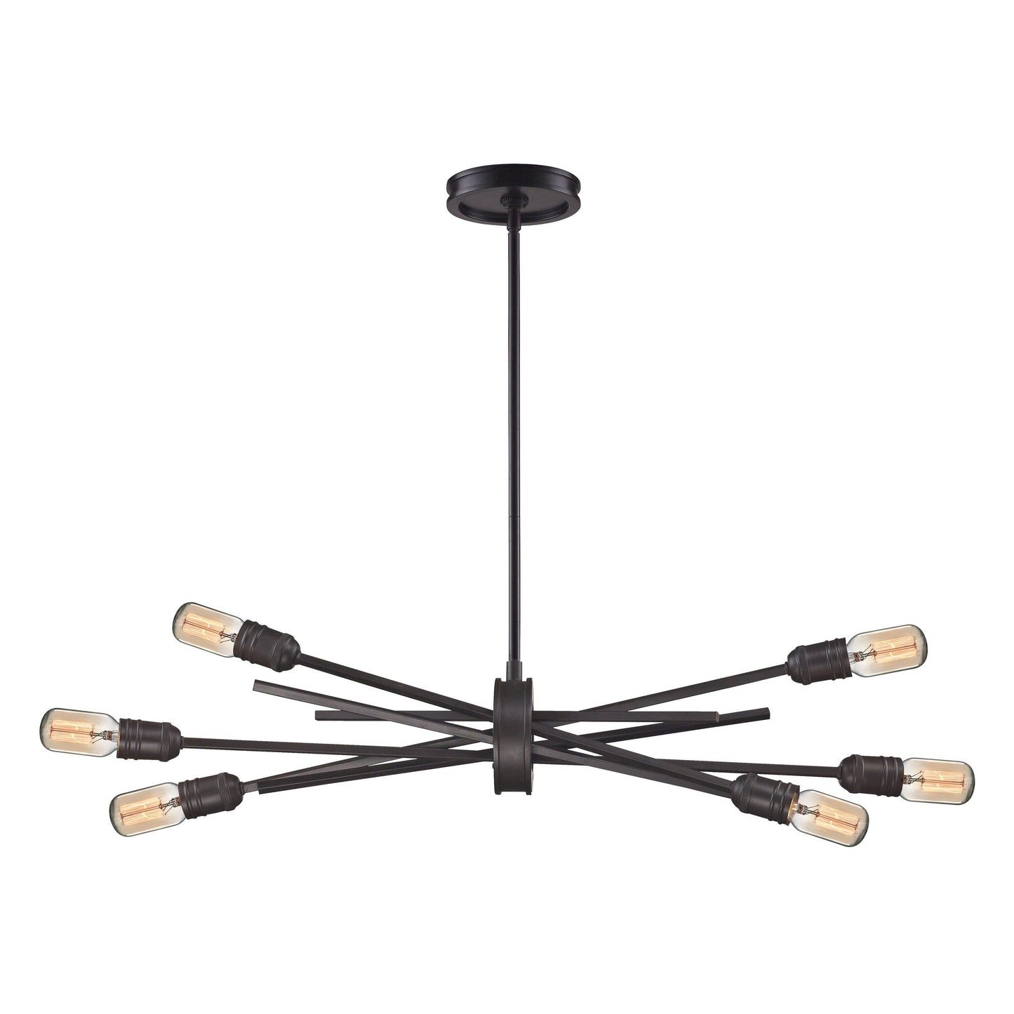 Westmore by ELK Lighting Ponderosa 6 -Light Bronze Modern/contemporary For Use in Bedrooms, Dining Rooms, Foyers, Kitchens, Living Rooms Chandelier