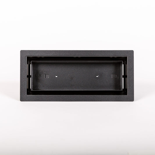 Aria Vent 8-in x 30-in 1-way Steel Black Floor Register AV8X30BLK