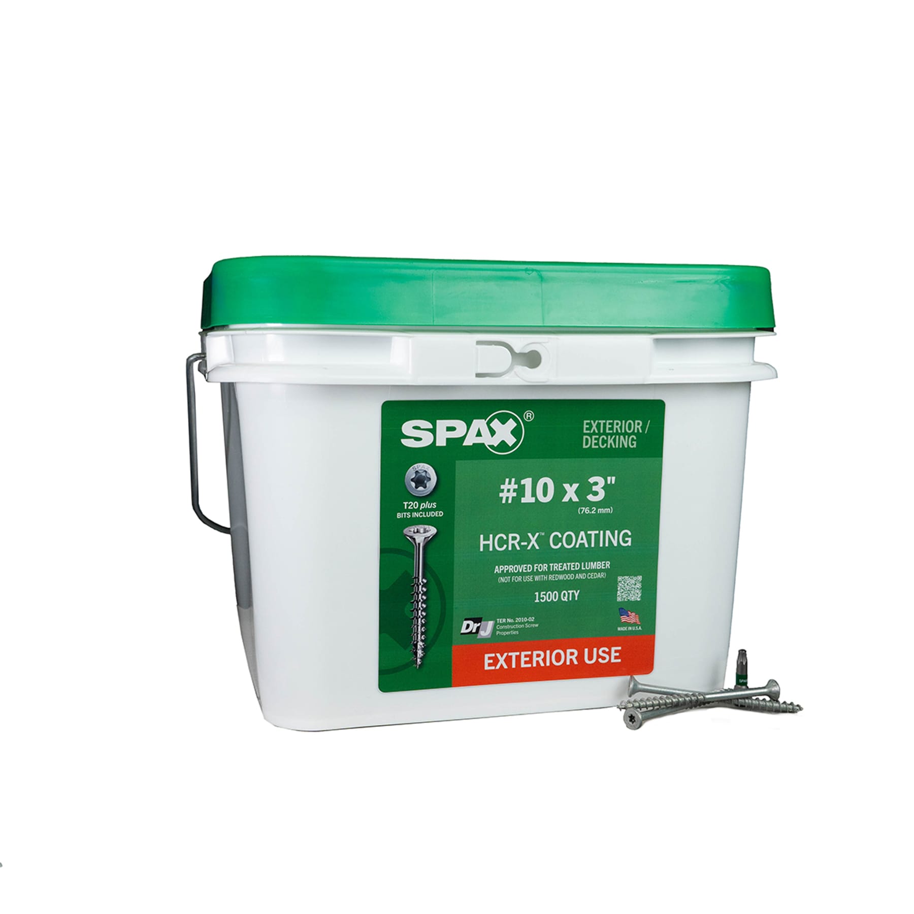 SPAX #10 x 3-in Double-barrier Multi-Material Exterior Wood Screws (1500-Per Box) 3191670500750