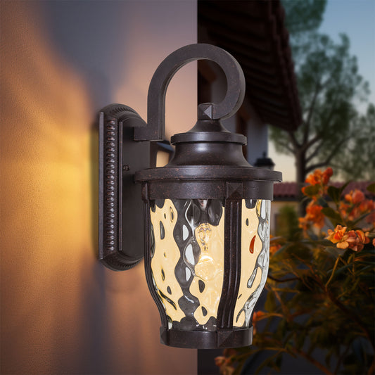 Minka Lavery Merrimack 12.25-in H Matte Black Hardwired Integrated LED Outdoor Wall Light 1664967
