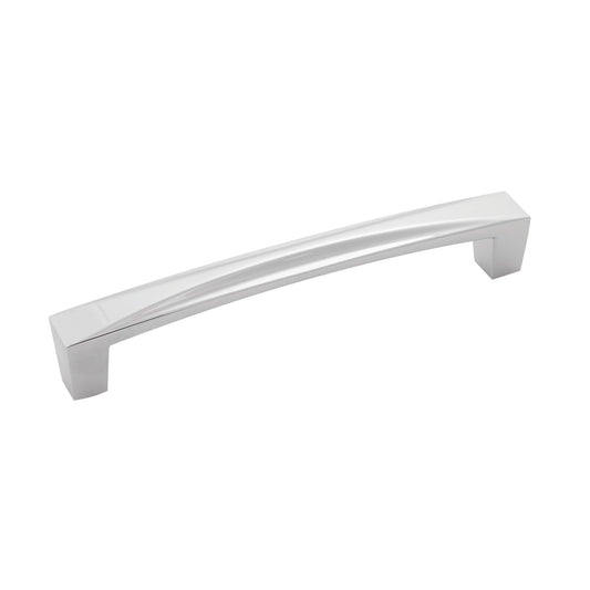 Hickory Hardware Crest 5-1/16-in (128Mm) Center to Center Chrome Rectangular Handle Drawer Pulls (10-Pack) H076131-CH-10B