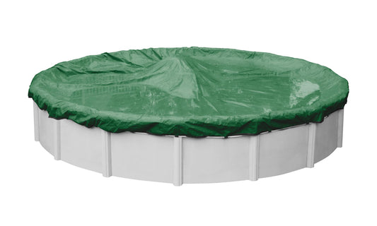 Pool Mate 28-ft x 28-ft Premium Polyethylene Winter Round Pool Cover