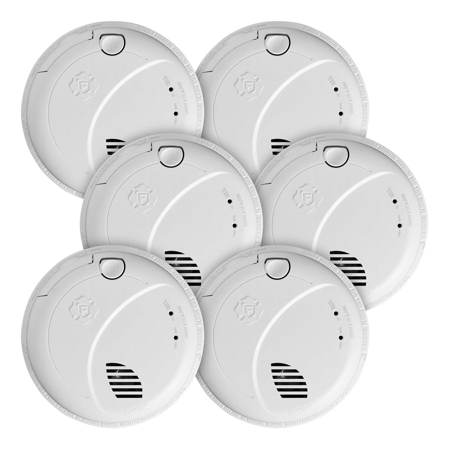 First Alert BRK 6-Pack Hardwired Combination Smoke and Carbon Monoxide Detector with Voice Alert 1046780