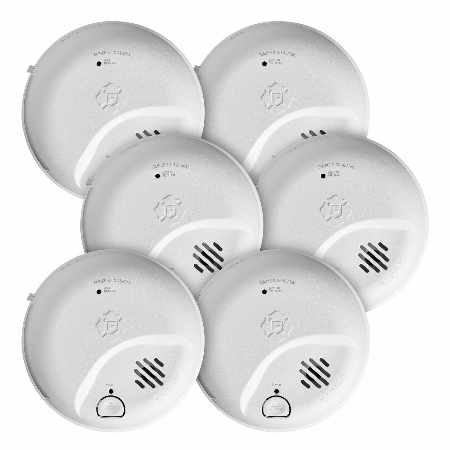 First Alert BRK 6-Pack Hardwired Combination Smoke and Carbon Monoxide Detector 1046873