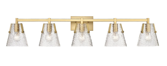 Z-Lite Analia 45.75-in 5 -Light Gold Transitional Vanity light