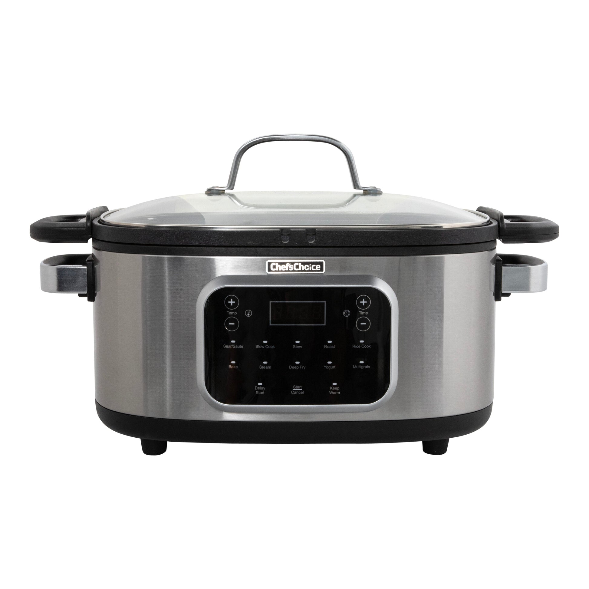 Chef'sChoice 6-Quart Rectangle Programmable Large Slow Cooker (Stainless Steel) VCCC20SS13