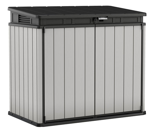 Keter 5-ft x 3-ft Premier XL Gray Lean-to Resin Storage Shed (Floor Included)