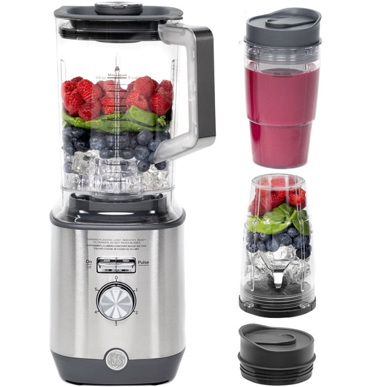 GE 64-oz 1000-Watt 5-Speed Countertop Blender (Stainless Steel) G8BCAASSPSS