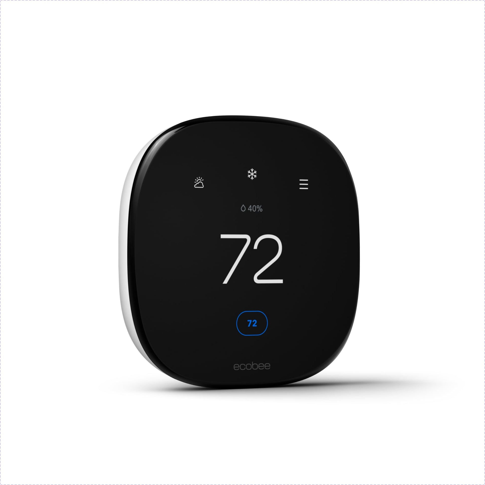 ecobee Enhanced Black Smart Thermostat with Wi-Fi Compatibility EB-STATE6L-01