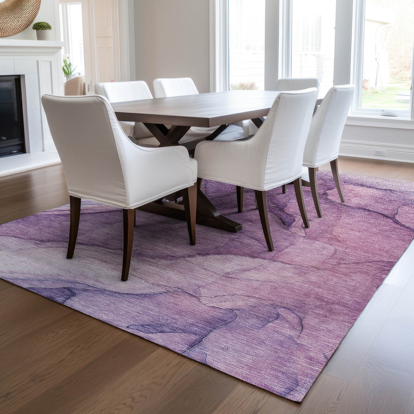 Addison Rugs Chantille ACN607PP 9 x 12 (ft) Purple Rectangular Indoor/Outdoor Abstract Machine washable Area rug