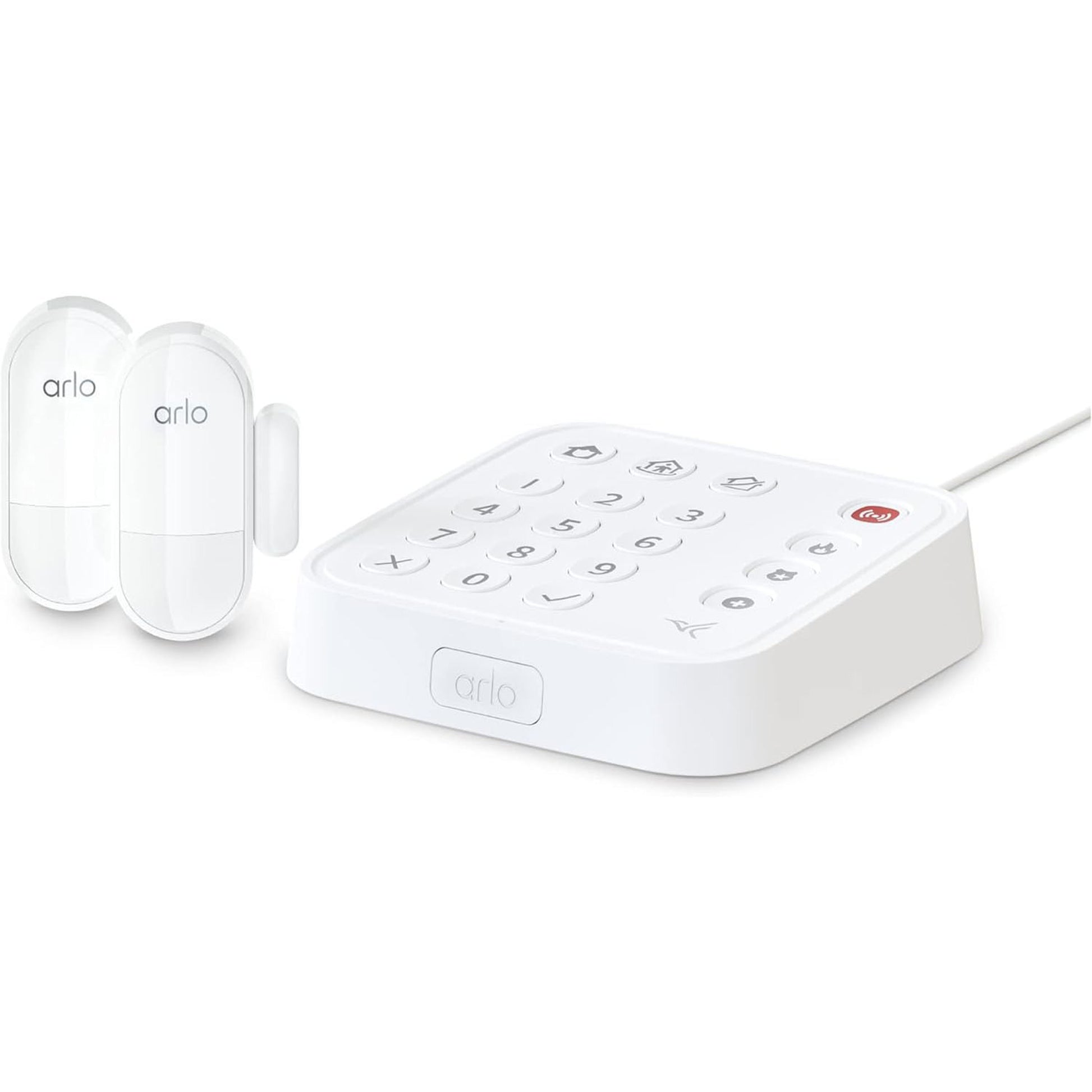 Arlo Security system kit Wi-fi Compatibility Smart Hardwired Home Security System in White SS1201-100NAS