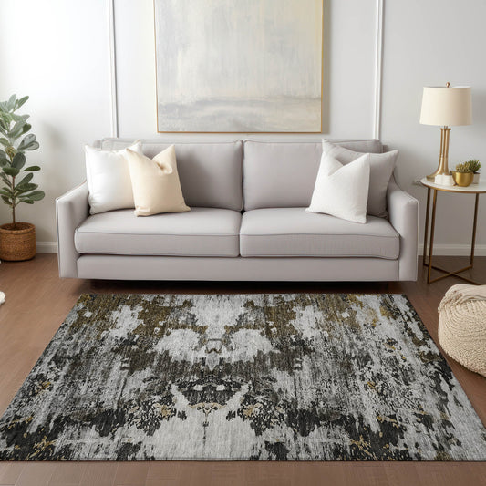 Addison Rugs Chantille ACN638TP 8 x 10 (ft) Taupe Rectangular Indoor/Outdoor Geometric Machine washable Area rug