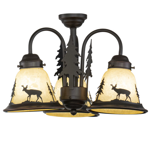 Cascadia Bryce 3 -Light Bronze Traditional For Use in Bedrooms, Dining Rooms, Foyers, Kitchens, Living Rooms Chandelier