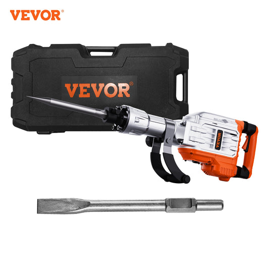 VEVOR 3500 W 2 Chisel Bit 1900 BPM 110-Volt Corded Demolition Hammer DXDHYCPZJZKJ1REIGV1