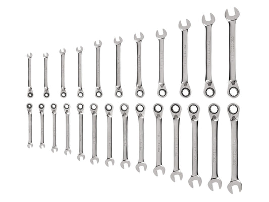 TEKTON 25 -Piece Set Metric and standard (SAE) Ratchet Wrench