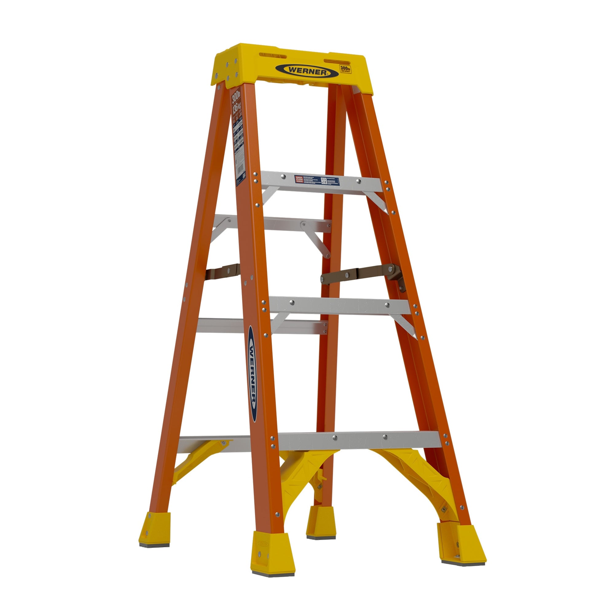 Werner NXT1A 4-ft Fiberglass Type 1a- 300-lb Load Capacity Step Ladder NXT1A04