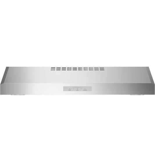 GE Profile 30 inch Convertible 390-CFM Stainless Steel Under Cabinet Range Hood with Charcoal Filter