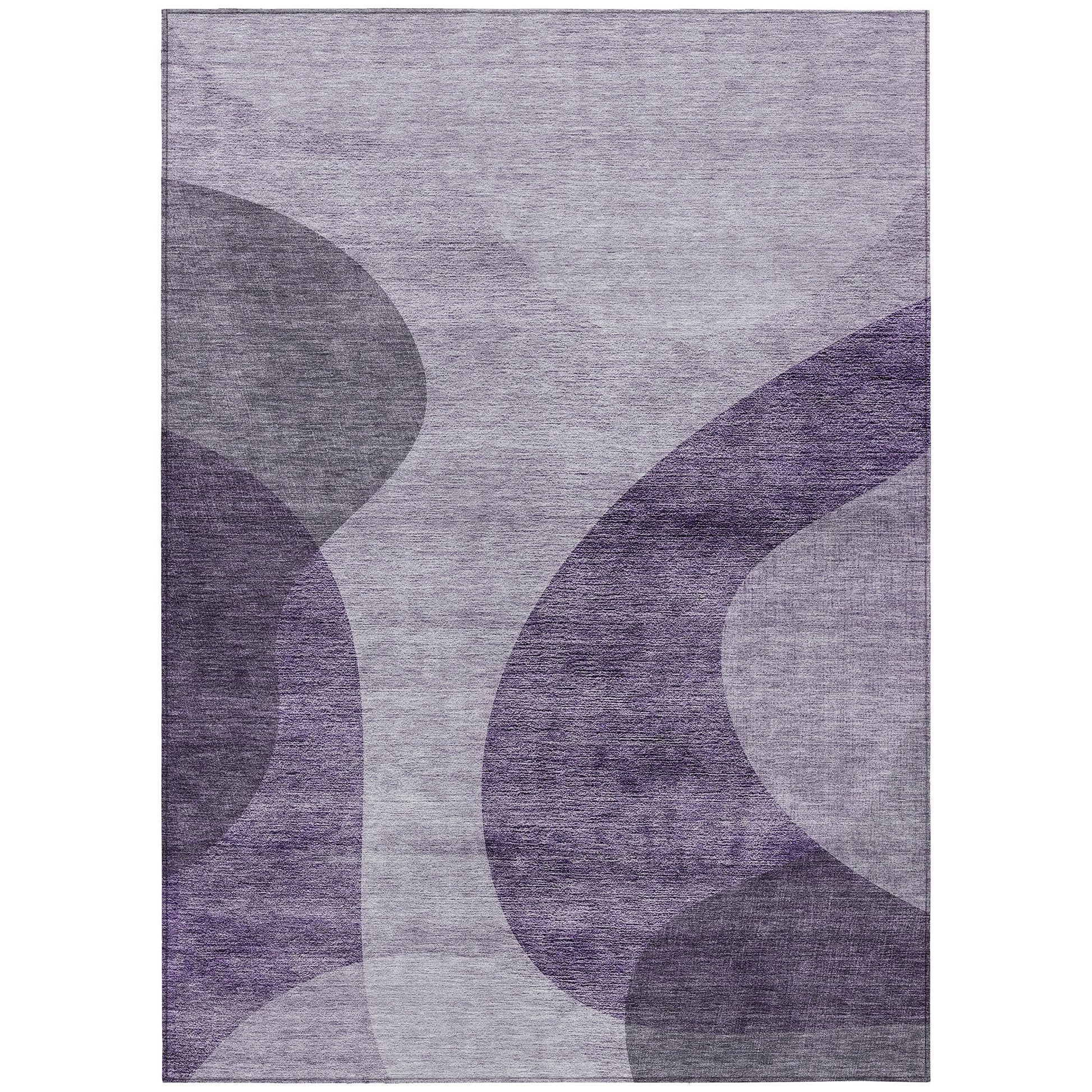 Addison Rugs Chantille ACN657PP 8 x 10 (ft) Purple Rectangular Indoor/Outdoor Geometric Machine washable Area rug
