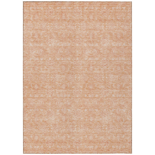 Addison Rugs Chantille ACN703PH 10 x 14 (ft) Peach Rectangular Indoor/Outdoor Geometric Machine washable Area rug