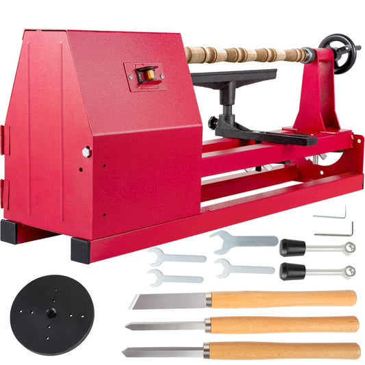 VEVOR 8-in x 34.4-in Variable Wood Lathe MGCCMC500MMS0V85OV1