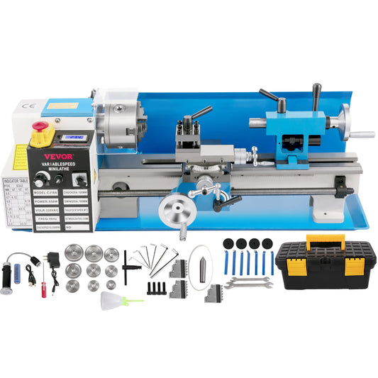 VEVOR 11.8-in x 30-in Variable Speed Wood Lathe SJ7X1455006184EKKV5