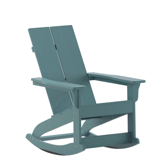 Taylor & Logan XXX Sea Foam Resin Frame Rocking Chair with Solid Seat