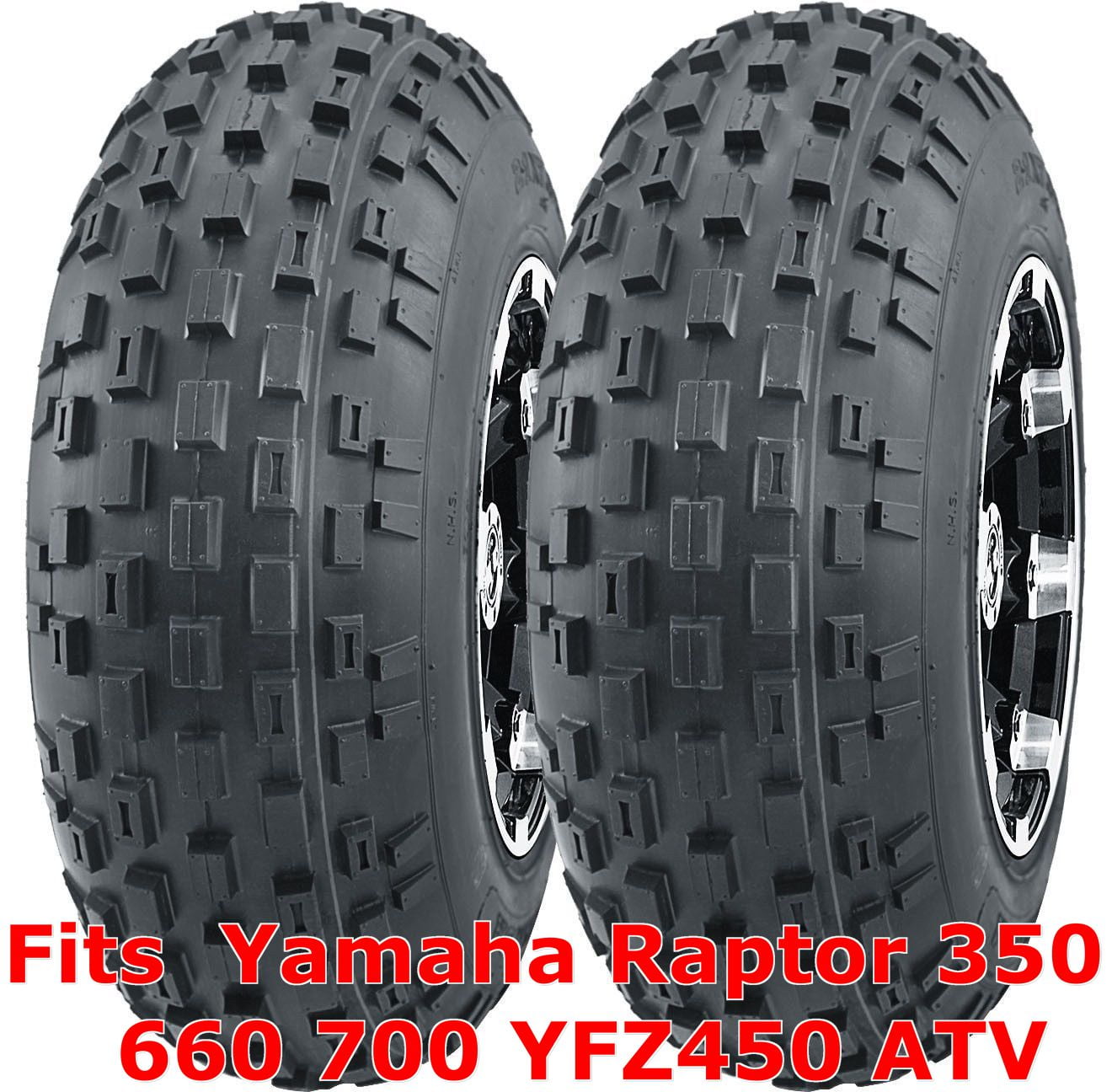 Yamaha Raptor 350 660 700 YFZ450 ATV 2 front 21x7-10 21x7x10 Knobby tires
