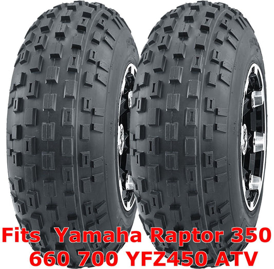 Yamaha Raptor 350 660 700 YFZ450 ATV 2 front 21x7-10 21x7x10 Knobby tires
