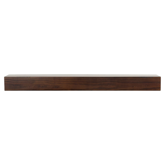 Mantels Direct 72-in W x 5.5-in H x 9-in D Cinnamon Pine Hollow Farmhouse Fireplace Mantel DAKOTA-72-CINN
