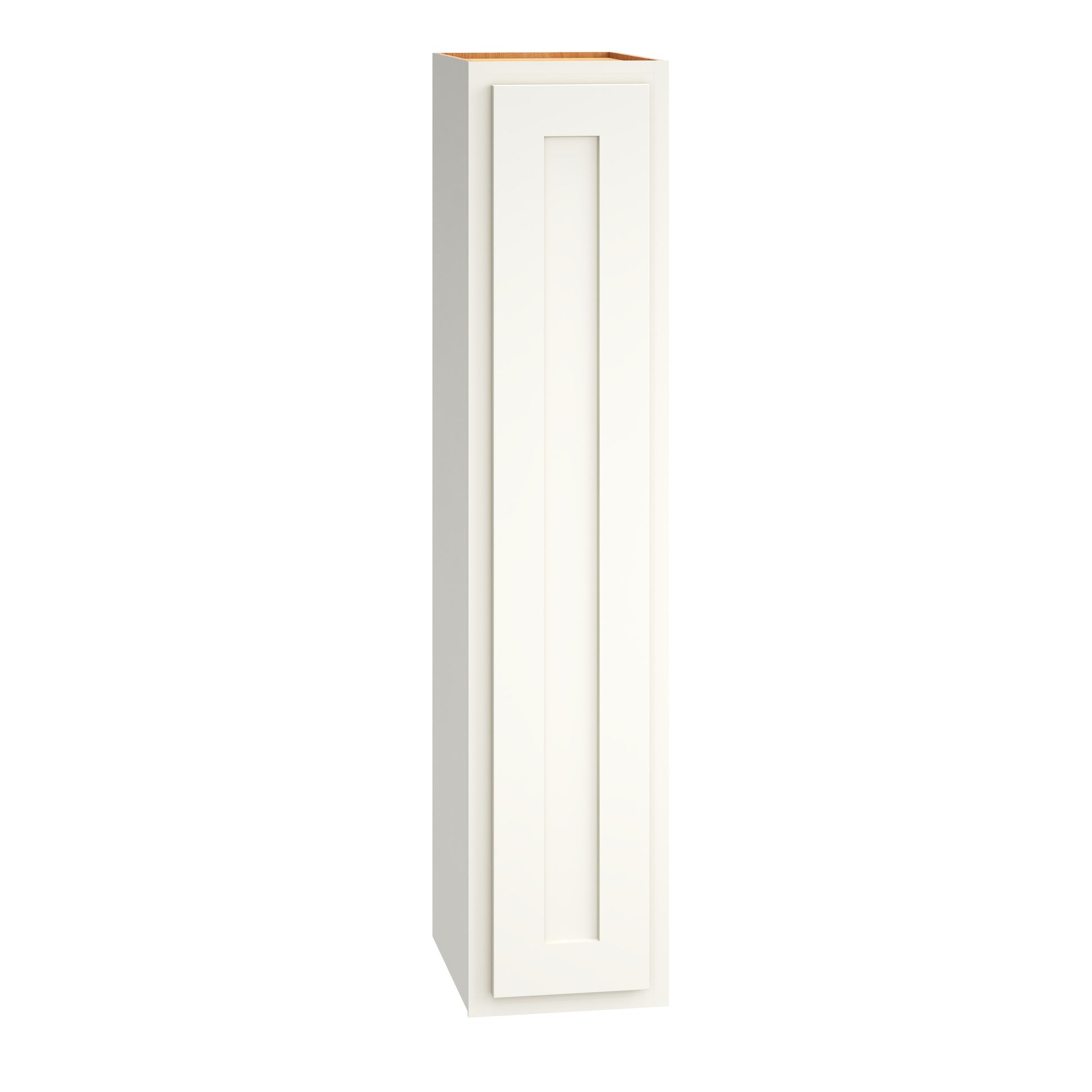 Diamond Express Jamestown 9-in W x 42-in H x 12-in D White Partial Overlay Wall Fully assembled Plywood Cabinet Recessed Panel Shaker