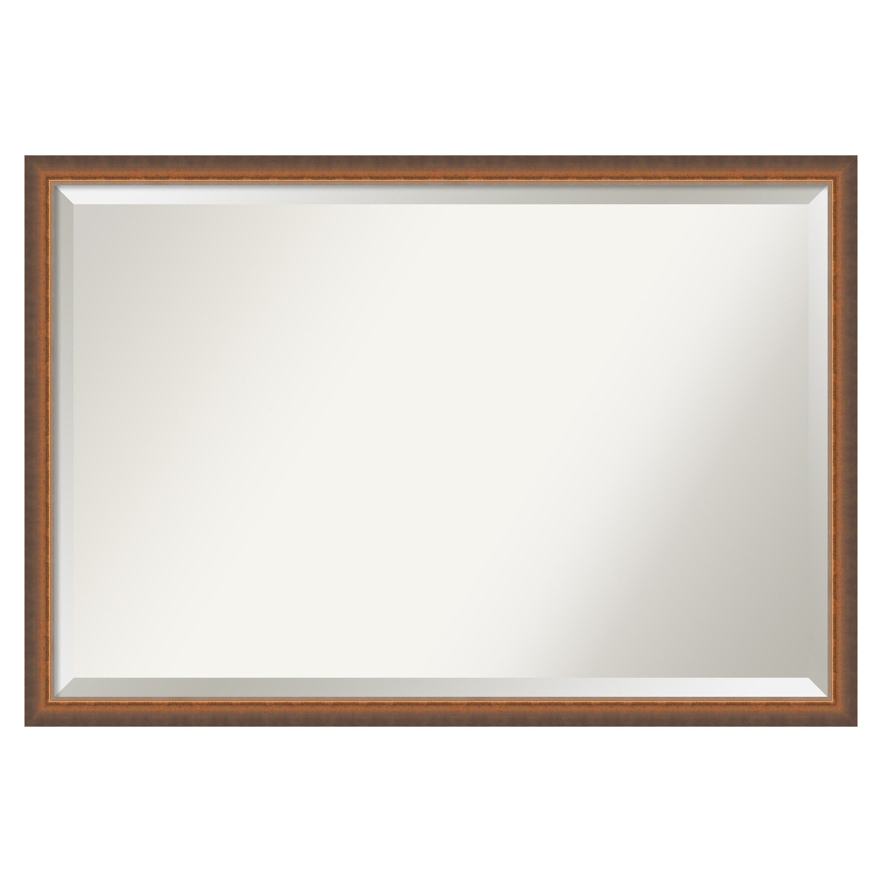 Amanti Art Two Tone Bronze Copper Frame 38.25-Inches W x 26.25-Inches H Rectangle Two Tone Bronze Copper Framed Wall Mirror
