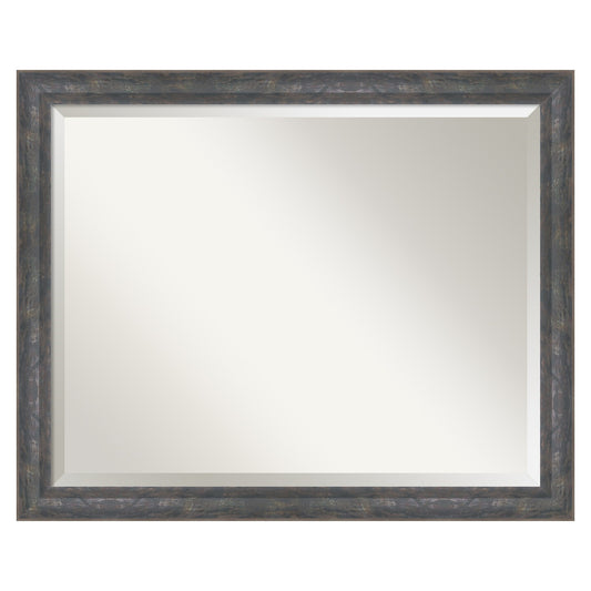 Amanti Art Angled Metallic Rainbow Frame 31.25-Inches W x 25.25-Inches H Rectangle Angled Metallic Rainbow Framed Wall Mirror
